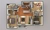 three bedroom floor plan